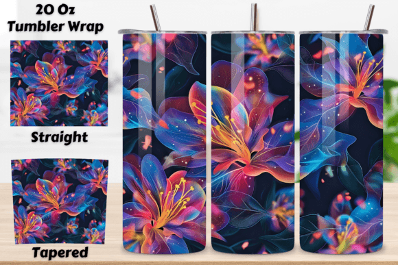 3D Lively Petal Tumbler Wrap: An AI-Created Design