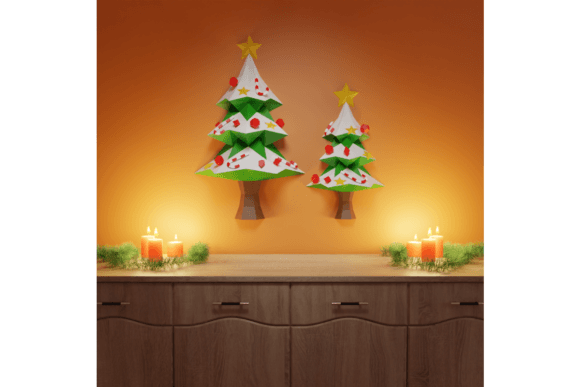 3D Papercraft Hanging Christmas Tree: A Festive DIY Project