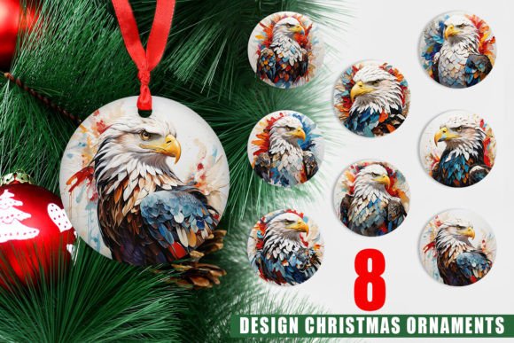Bring Tradition to Life: The 3D Eagle Painting Christmas Ornament Collection
