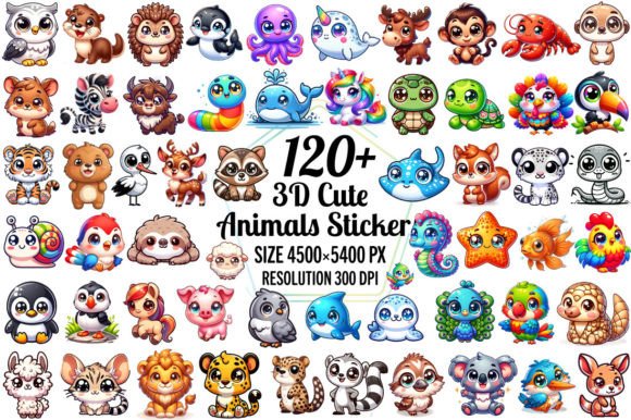 Bringing Playful Creativity to Life: The Magic of Digital 3D Animal Stickers