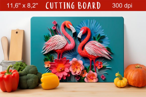 Bringing Tropical Elegance to Your Kitchen: The 3D Flamingo Cutting Board