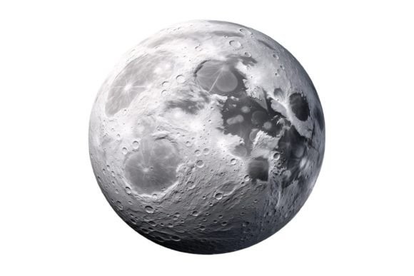 Elevate Your Projects with 3D Moon Clipart