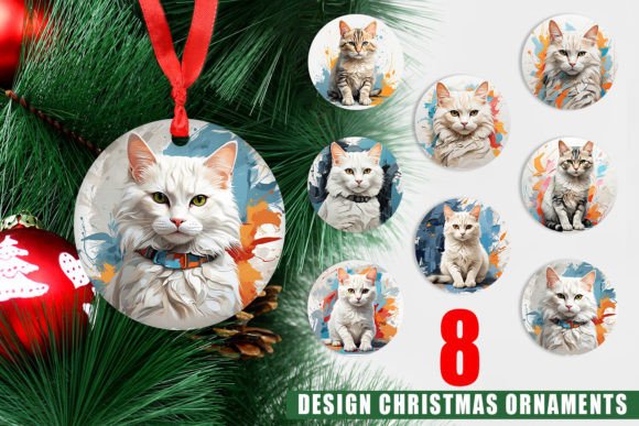 Enhance Your Christmas Decor with 3D Cat Ornaments