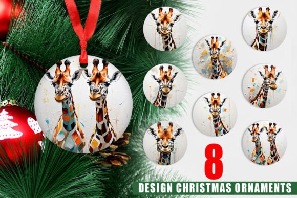 Enhance Your Christmas Decor with 3D Giraffe Ornaments
