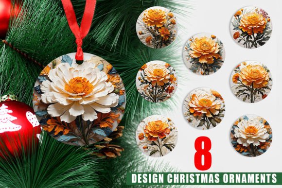 Enhance Your Decor with Ornament 3D Marigold Flower