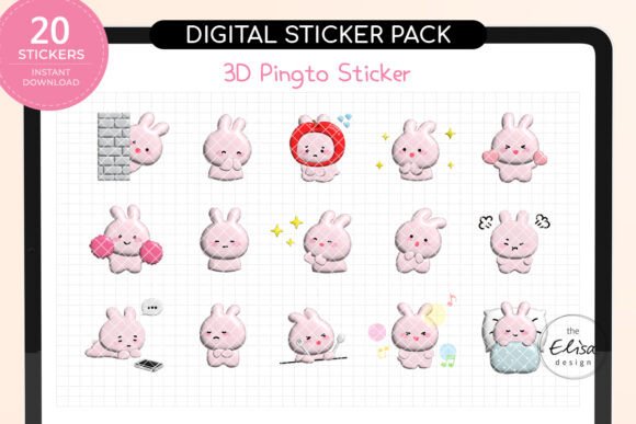 Enhance Your Digital Notes with 3D Pingto Stickers