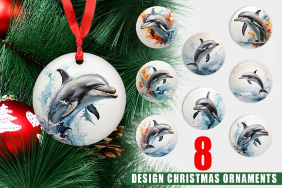 Explore Creative 3D Dolphin Christmas Ornaments