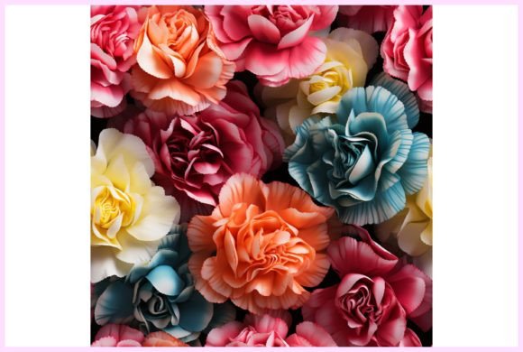 Explore Creativity with 3D Flowers Seamless Pattern