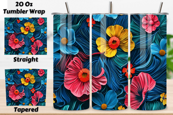 Exploring the 3D Surreal Bloom Tumbler Wrap Seamless: A Unique and Versatile Design Solution