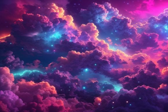 Glowing Cloud Texture Background: Versatile and Creative