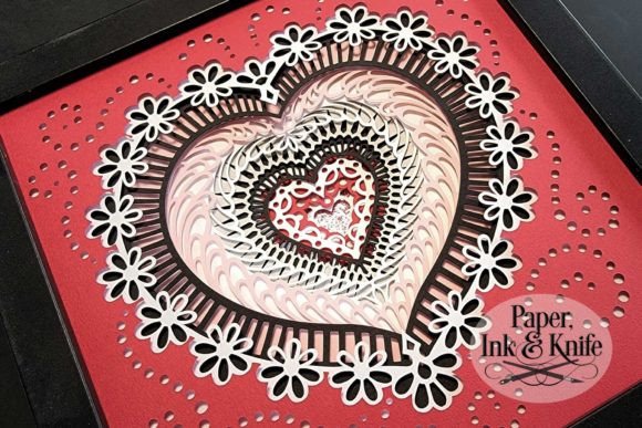Heart and Daisies 3D Shadowbox Template: A Guide to Crafting Your Own Artwork