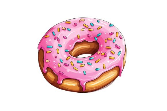 High-Quality 3D Donut Illustration Clipart for Creative Projects