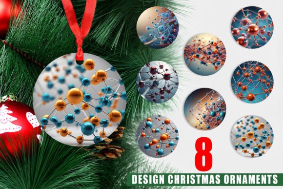 Ornament 3D Atom: Elevate Your Christmas Decor