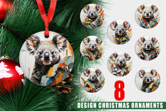 Ornament 3D Koala Painting: A Charming Christmas Addition