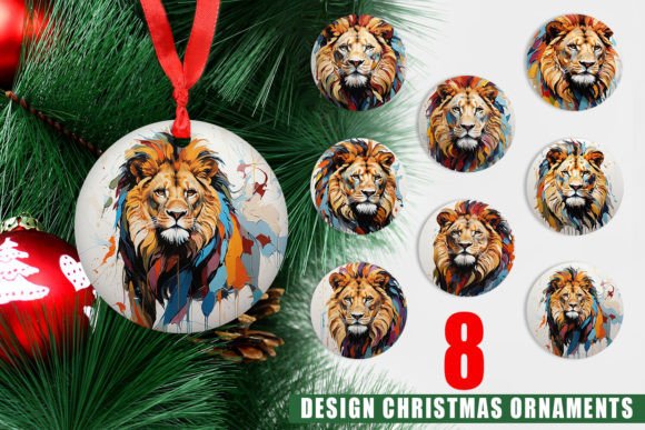 Ornament 3D Lion Painting: A Unique Twist on Traditional Christmas Decor