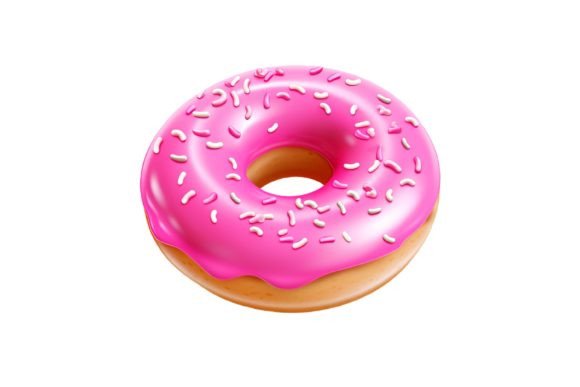 The Practical Value of High-Quality 3D Pink Donut Clipart