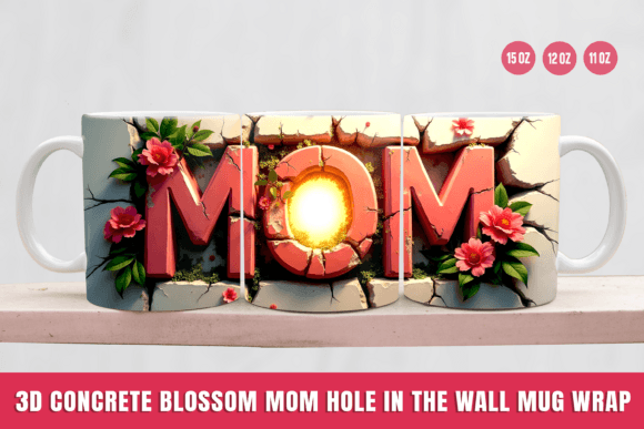Transform Your Favorite Mug into a Festive Wonderland with the 3D Mom Mug Wrap Tumbler, Mother's Day