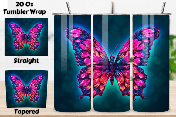 Transform Your Tumblers with 3D Butterfly Sublimation