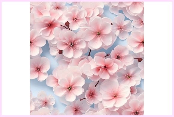 Unleashing Creativity with Spring 3D Flowers Seamless Pattern